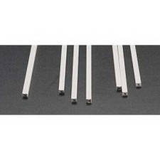 Plastruct ABS Square Tubing 15in 38.1cm Length 1/8 x 1/8in .3 x .3cm pkg 7 90201