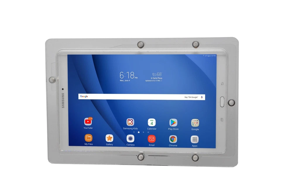 Samsung Galaxy TAB A E A7 A8 S6 9.6 9.7 10.1 10.5 11 12.4 Acrylic Wall Mount Kit - Image 3 of 4
