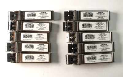 Lot of*10 Nokia 1AB410040001 10GbE 300M 850nm MMF Optical Transciever