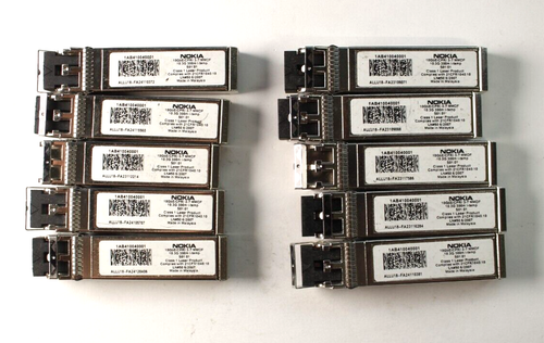 Lot De 10 Transceivers Optiques Nokia 1AB410040001 10GbE 300M 850nm MMF ...