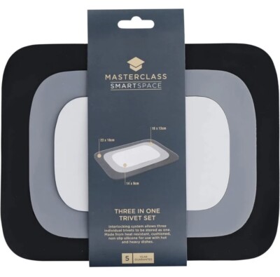 MasterClass Smart Space 3in1 Silikon Untersetzer Set