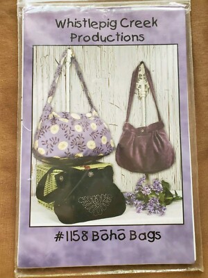 Boho Bags Purse Sewing Pattern Includes 2 Sizes Whistlepig Creek #1158 ...