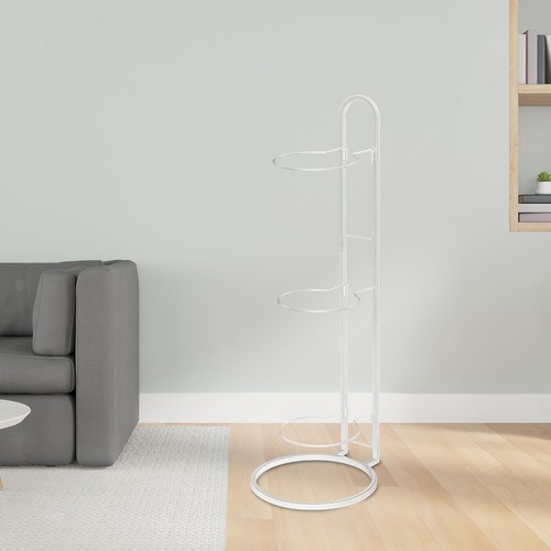 Kquepo Support De Rangement Ballons Enfant – 44,5cm, En Acier, Blanc, Pour Basket, Foot, Yoga, Intérieur
