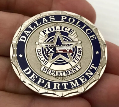 Super Bowl XLV 45 Dallas PD Police Challenge Coin Green Bay