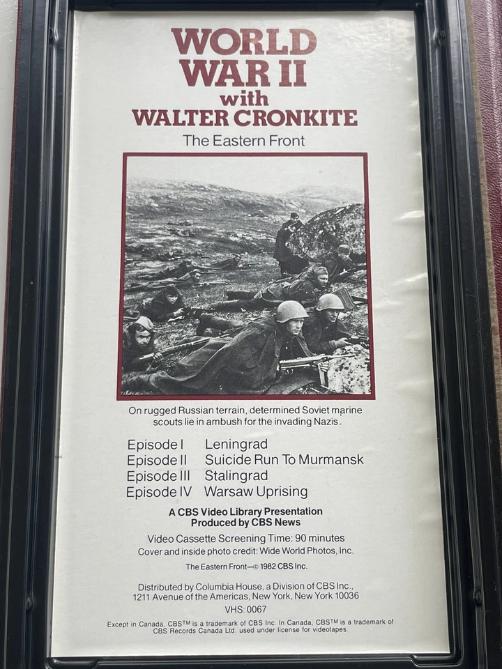 Vtg. World War II with WALTER CRONKITE The Eastern Front BY CBS NEWS 1982 -VHS - Image 4 of 4