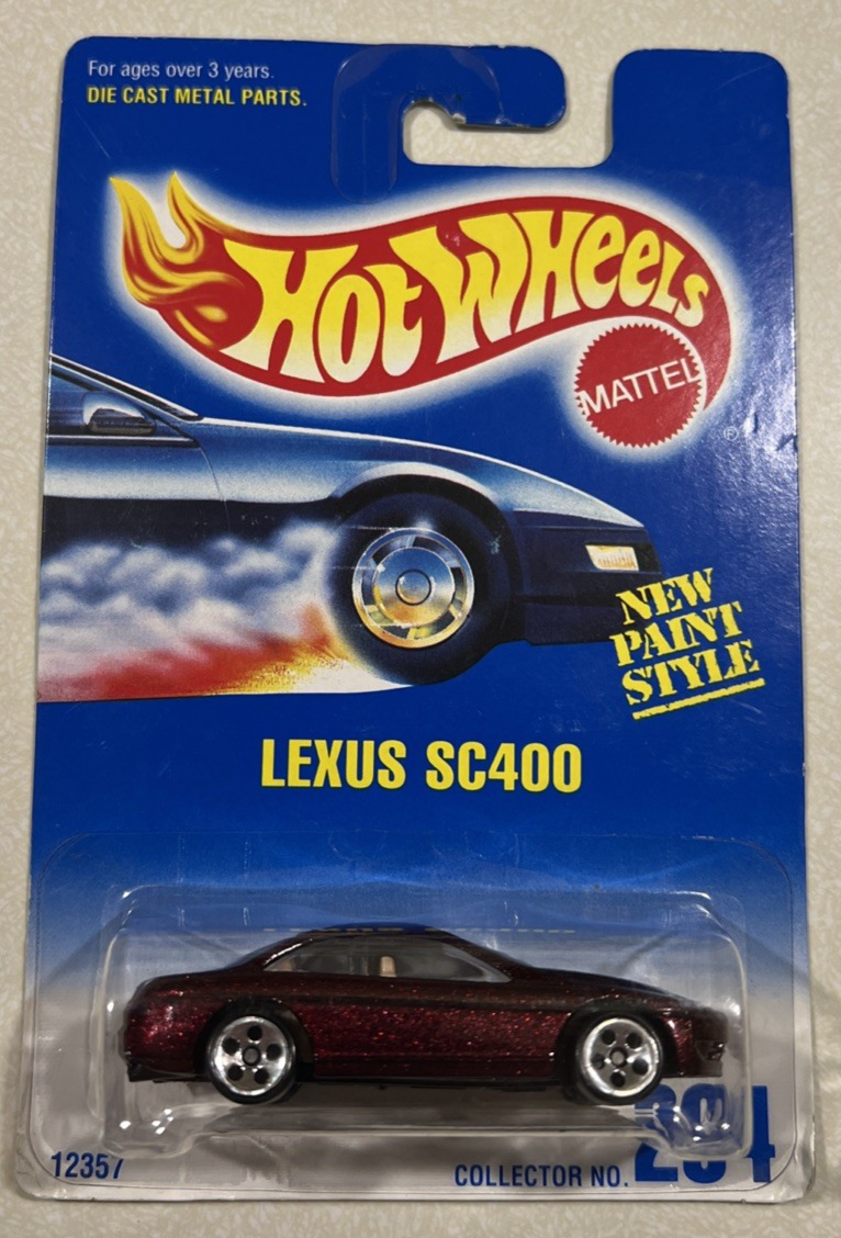 1992 Hot Wheels Lexus SC400 #264 Maroon | eBay