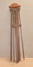Antique American Wood cast iron drying rack cloths herb Frank Hopkins & Co tool