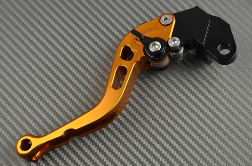 CNC short levers ORANGE clutch + brake Triumph Daytona 955i 2004 2005 2006 - Picture 3 of 3