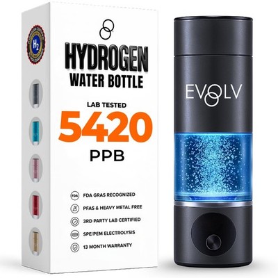 Portable Hydrogen Water Generator - 8oz Ionizer with 5.4PPM H2 Concentration