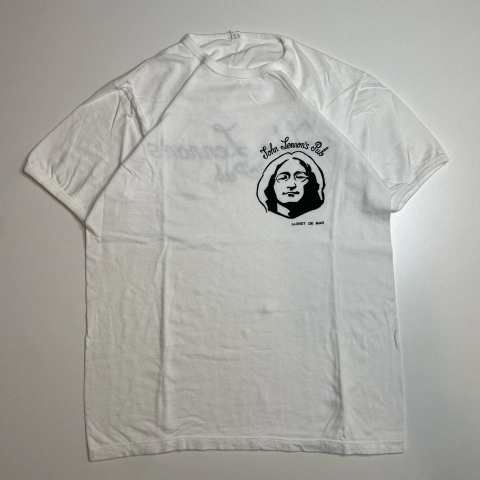 Vintage 70’s John Lennon Pub European Double Sided Graphic T-shirt M Beatles - Image 2 of 4