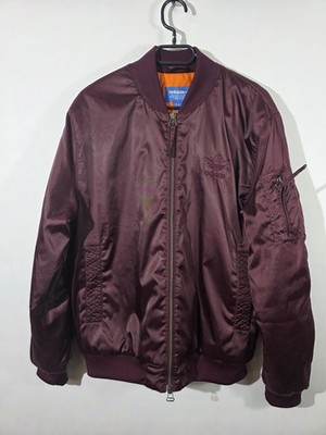 Adidas Originals MA-1 SST Bomberjacke AY9149 Burgundy Maroon Herren M