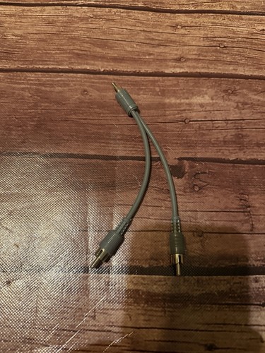RCA Audio Splitter Cable 1 Male to 2 Male Y-splitter 7"