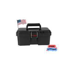 Hyper Tough 13-inch Toolbox Heavy-duty Resin Storage With Padlock Security