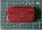 WW2 US Military Rare Early Red Tin Carlisle Bandage