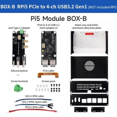 Industrial Housing For Mini Computer With 4 USB 3.2 Gen1 PCIe Expansion Slot