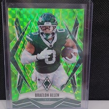 Panini Phoenix 2025 Braelon Allen #17 Lime Green Pyramids 145/285 Jets
