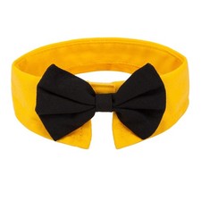 Handcrafted Adjustable Formal Pet Bowtie Collar Neck Tie for Dogs Cats L, Bl...