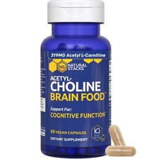 Acetylcholine Brain Food - Acetyl L-Carnitine & Alpha GPC Supplement - Supports 