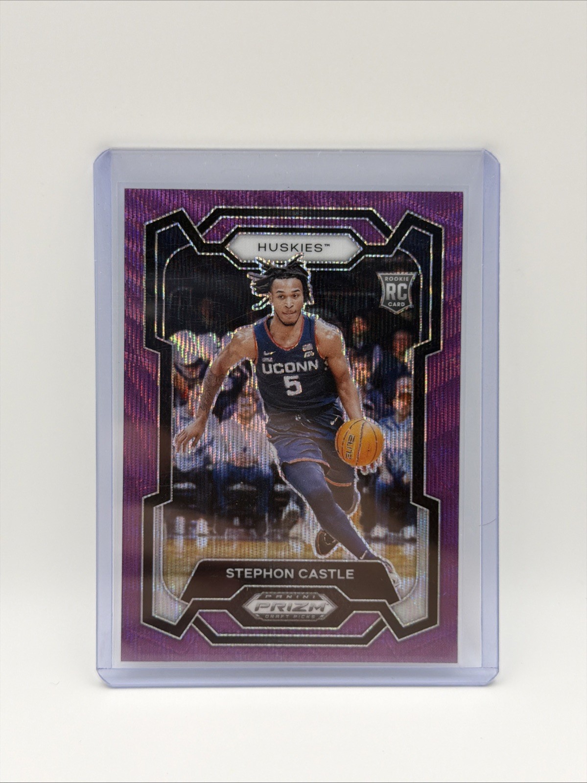 2024-25 Panini Prizm Draft Picks - Stephon Castle #17 Purple Wave Prizm (RC)
