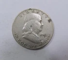 USA Benjamin Franklin Silver Half Dollar 1951 D Denver Mint SCARCE