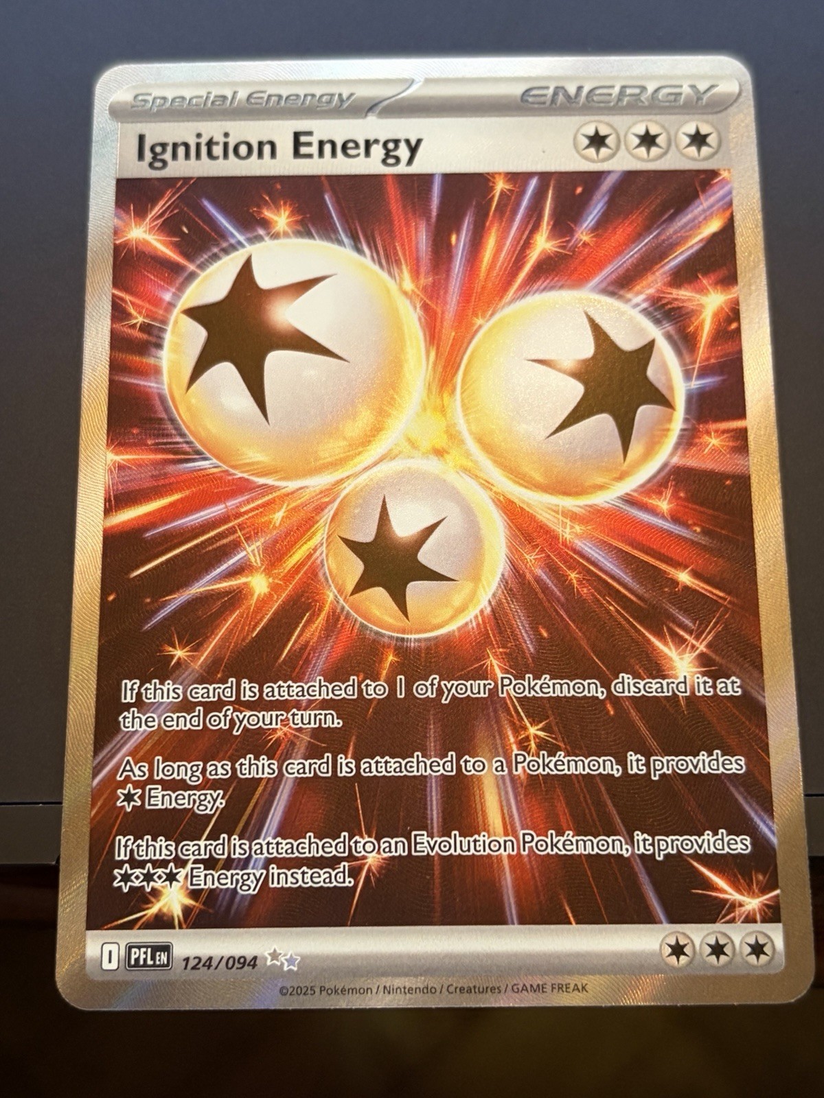 Ignition Energy 124/094 Holofoil Ultra Rare Phantasmal Flames Pokemon