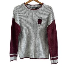 Harry Potter Gryffindor Ribbed Knit Pullover Sweater S Jumper Cosplay Quidditch