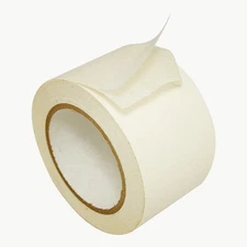 JVCC Double-Sided Crepe Paper Tape [Acrylic Adhesive] (DCP-02): 3 in. x 36 yds. 