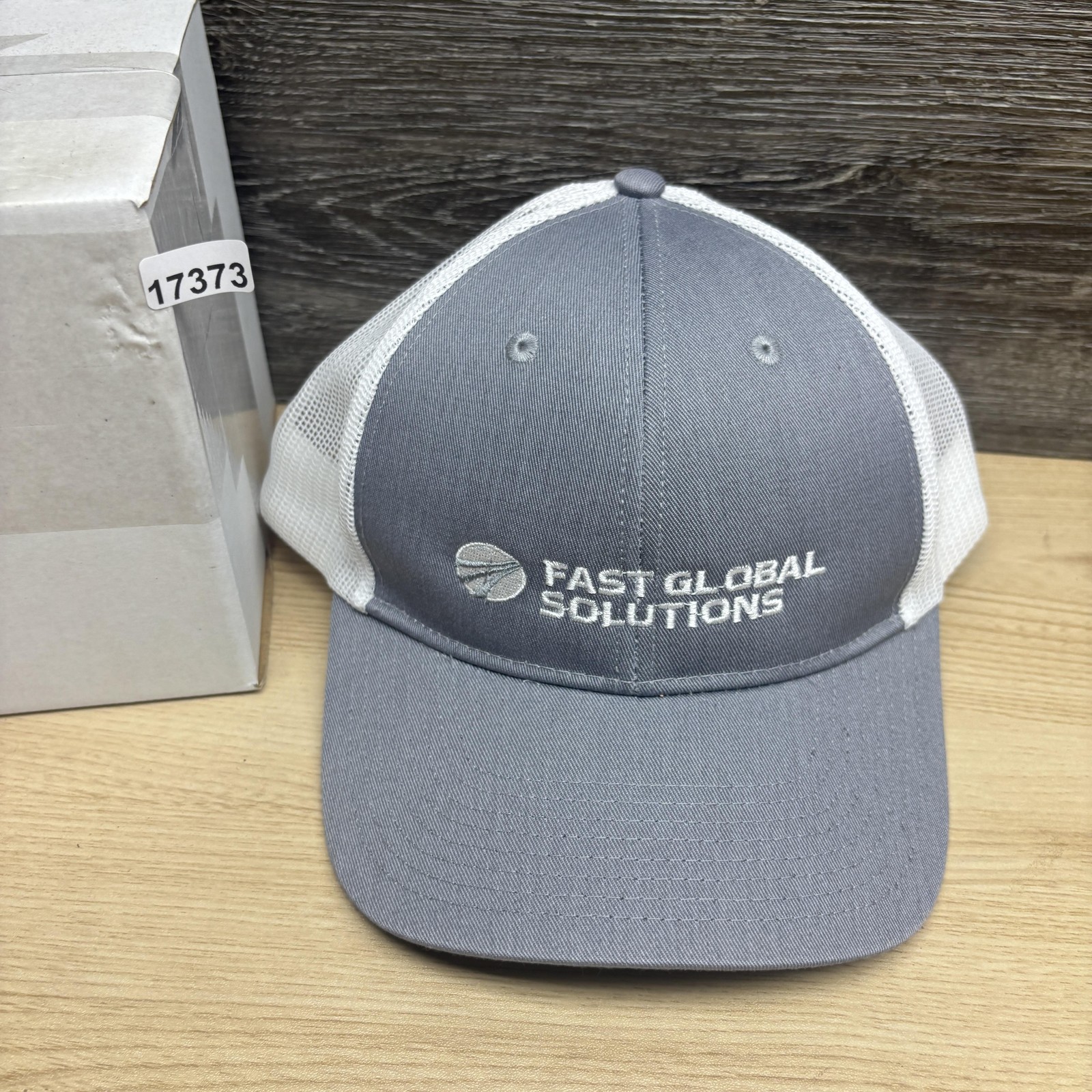 Fast Global Solutions Hat Cap Snap Back Gray Whit… - image 9