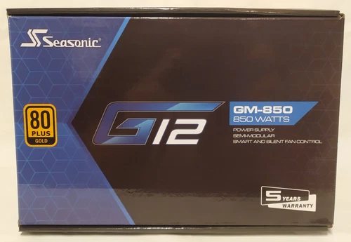 Seasonic G12 GM-850 80 Plus Gold 85OWatts Semi Modular PSU Computer power supply