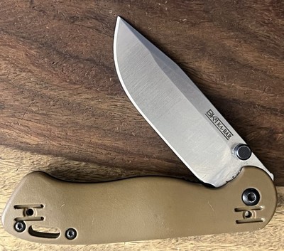 Kabar Becker Mini D2 Folder Pocket Knife BK41 D2 GFN Linerlock 4 Way Clip NICE!!
