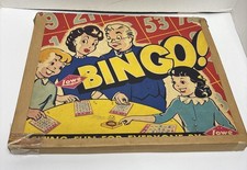 1941 Bingo Game Lowe Company Inc Vintage Made In USA.