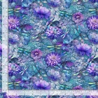 Dragonfly Mist Fabric | Flying Dragonflies Floral | Timeless Treasures YARD
