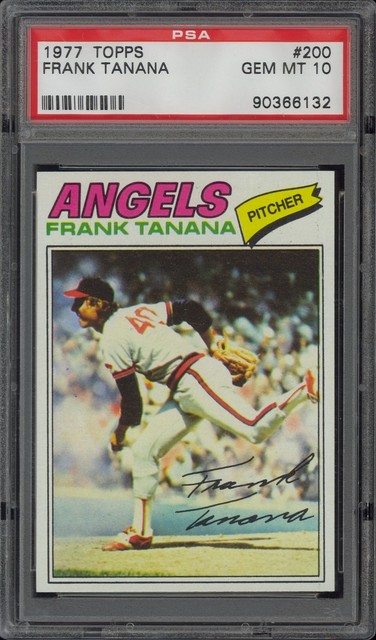 1977 Topps #200 Frank Tanana PSA 10 GEM MINT 1/8 California Angels - Set Break!