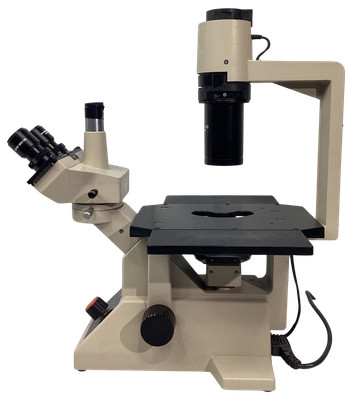 OLYMPUS CK2 INVERTED PHASE-CONTRAST TRINOCULAR MICROSCOPE !