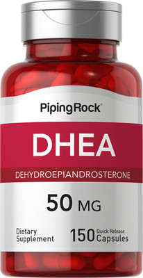 DHEA 50mg | 150 Quick Release Capsules | Non-GMO | by Piping Rock