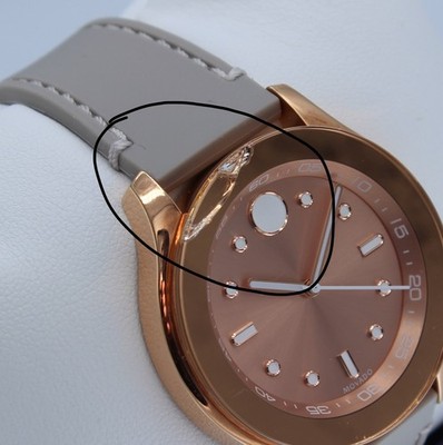 NEW MOVADO - Rose Gold Watch with Gray Strap New Authentic Movado Bold Trend Rose Gold Gray Silicone  main image 2