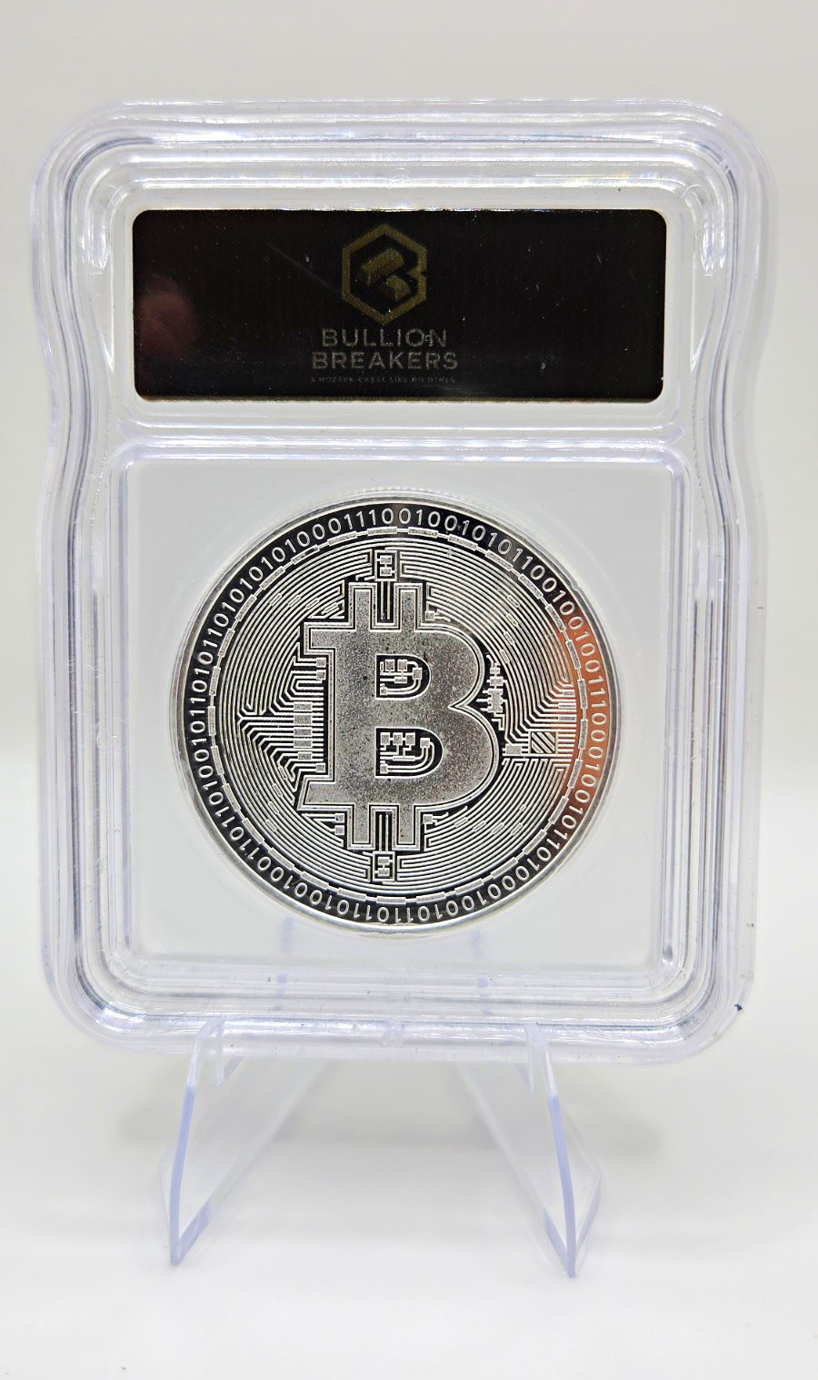 Bullion Breakers 2026 Bitcoin 1 oz Silver Round – 1 oz Total Silver MS70 PL