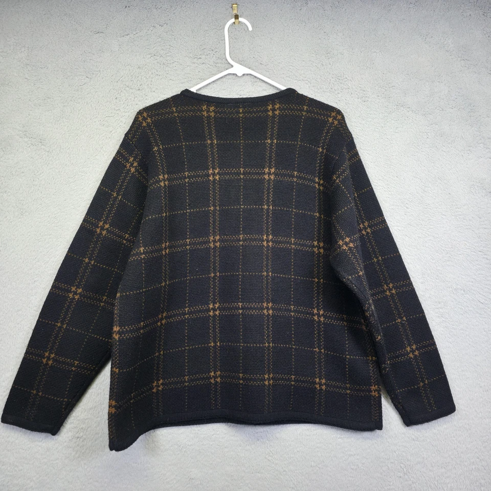 Cárdigan De Colección Años 90 Novedad Hojas Otoño De Gran Tamaño Para Mujer L Grandmacore Granny Foto 3 de 4