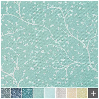 novely® HANAU TWIG Polsterstoff Möbelstoff mit Blumen-Muster Meterware 1lfm