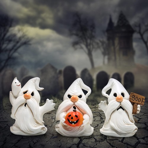 3pcs Halloween Gnomes Decorations Indoor on The Desktop Party Supplies Figurines - Picture 3 of 6