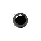 Boucle D'oreille Homme En Or Jaune 18K Avec Diamant Noir AAA 0,22 Carats - Style Stud Unique Et élégant