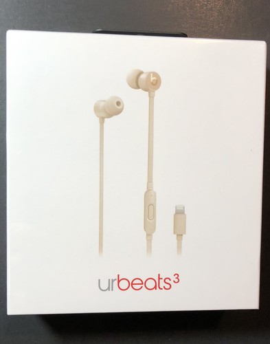 Beats by Dr Dre urBeats 3 Earphone [ Satin GOLD + Lightning Connector ] NEW  190198942845 | eBay