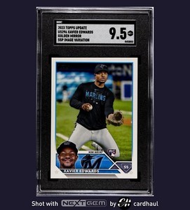 MLBカード たなびい xavier edwards pros auto