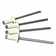 Pop Rivet 4x8 White 100PCS Set Galvanized Steel Aluminum Blind Rivets Tool Solid