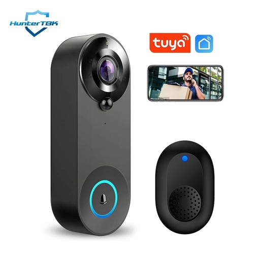 wireless doorbell bell smart intercom security video camera door wifi 1080p hd - Picture 15 of 16