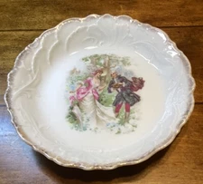 Vintage Victorian Couple Bowl