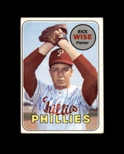 Rick Wise Hand Signed 1969 Topps Philadelphia Phillies Autograph