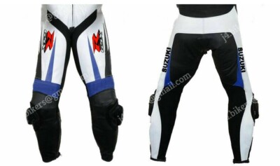 SUZUKI GSXR Biker Ledehose Rennen Motorrad Lederhose Herren Leder Biker Hose 54