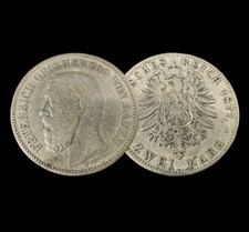 2 Mark Silbermünze 1877 G