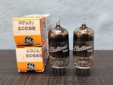 2-GE 6DJ8 ECC88 Vacuum Tubes NOS/NIB Tested Same Date Codes FK Loc.2A